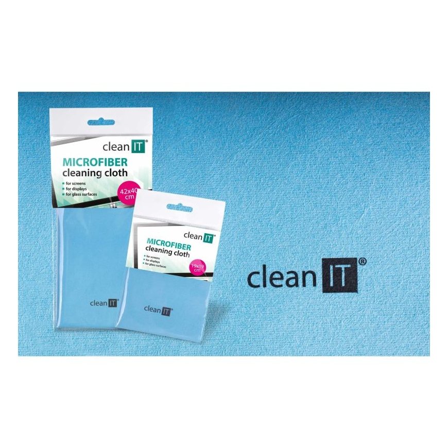 CLEAN IT Microfiber Cleaning Cloth (19x19cm) blue