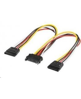 PREMIUMCORD SATA maitinimo kabelis į HDD skirstytuvą 2x SATA