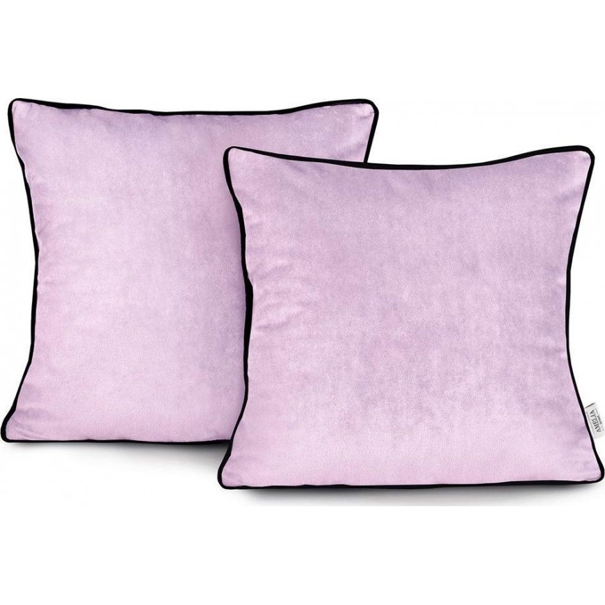 AmeliaHome CUS/AH/VELVET/MINT/PIPING/45X45*2