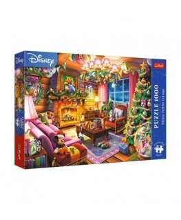 TREFL DISNEY PREMIUM PLUS 1000 det. dėlionė „Švenčių trobelė“