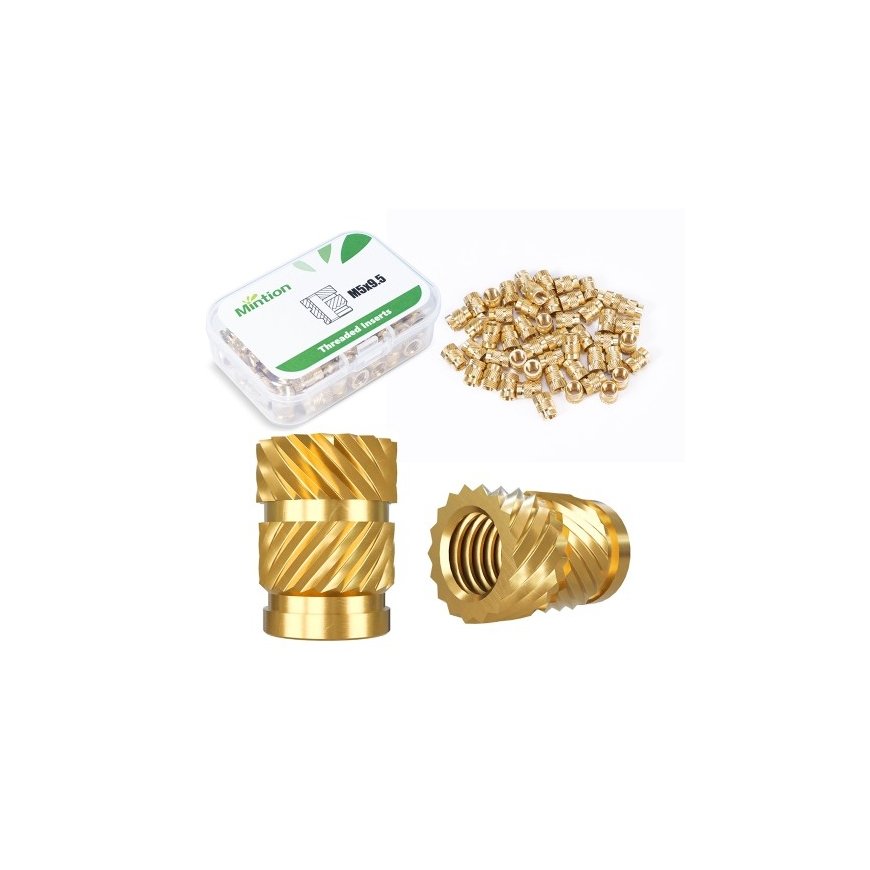 Mintion M5 x 9.5 mm x 7.1 mm Screw Insert Set - 50 pcs