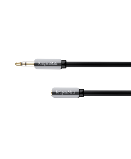 Kruger & Matz AUX - AUX 3.5mm Cable 1.8m Black