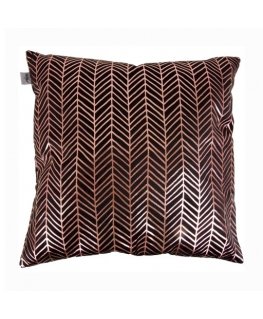 Myhome Decorative Pillowcase Velvet Black Herringbone 45 x 45 cm MY HOME