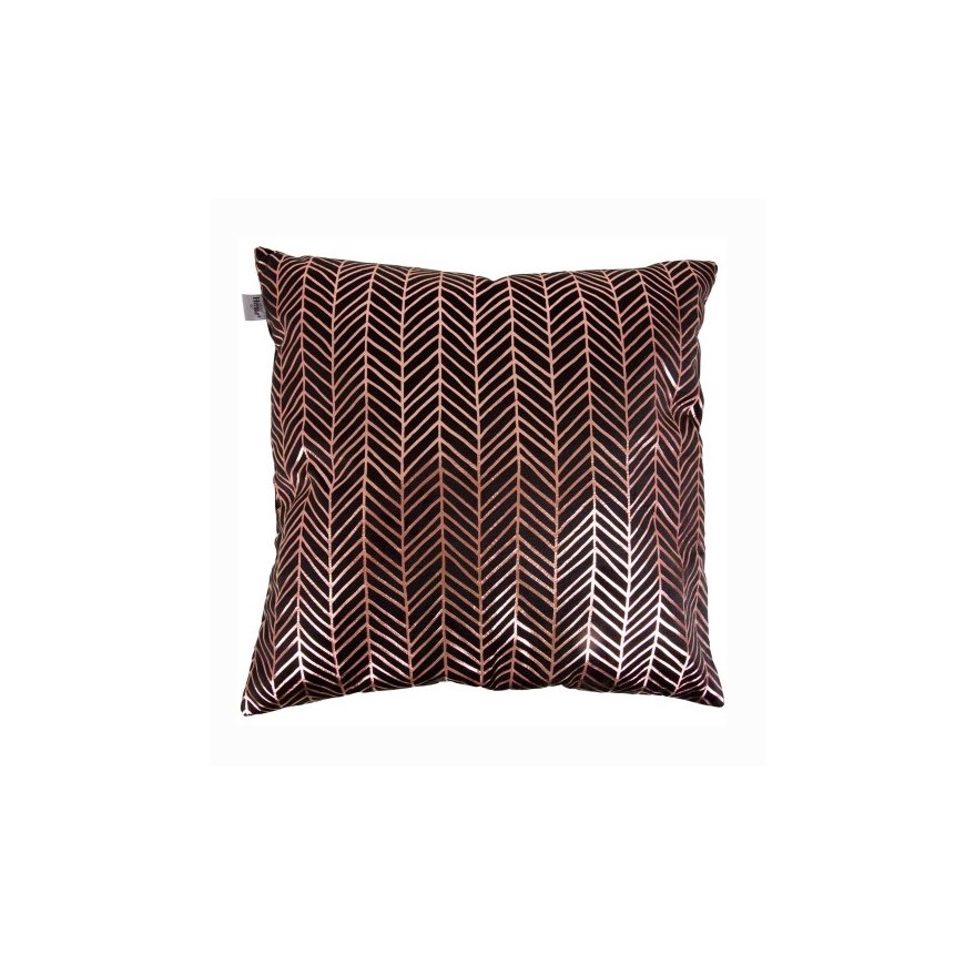 Myhome Dekoratīvais spilvendrāna Velvet Melnais Zīda