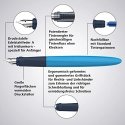 Плунжер SCHNEIDER Wavy A, для правшей и левшей, корпус синего цвета, в блистерной упаковке Плунжер SCHNEIDER Wavy A, для правшей и левшей, корпус синего цвета, в блистерной упаковке