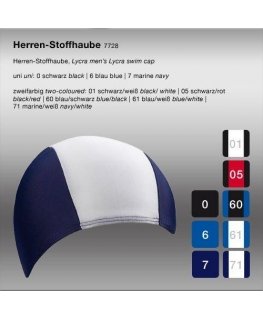 Beco Beermann Blue Cap for Hair Men, fabric BECO 7728, size 6, blue