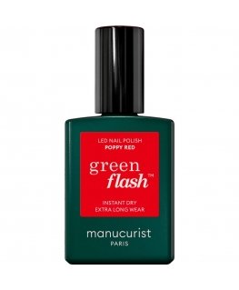 Manucurist Žalias Flash Küünelakk Poppy Punane 15ml