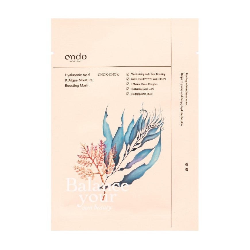 Ondo Beauty 36.5 CHOK-CHOK Hyaluronic Acid & Algae Moisture Boosting Mask 25 g – 2