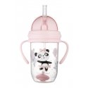 Canpolbabies CANPOL BABIES spill-proof sippy cup with straw EXOTIC ANIMALS, 6m+, 270ml, pink, 56/606_pin Canpolbabies CANPOL BABIES spill-proof sippy cup with straw EXOTIC ANIMALS, 6m+, 270ml, pink, 56/606_pin