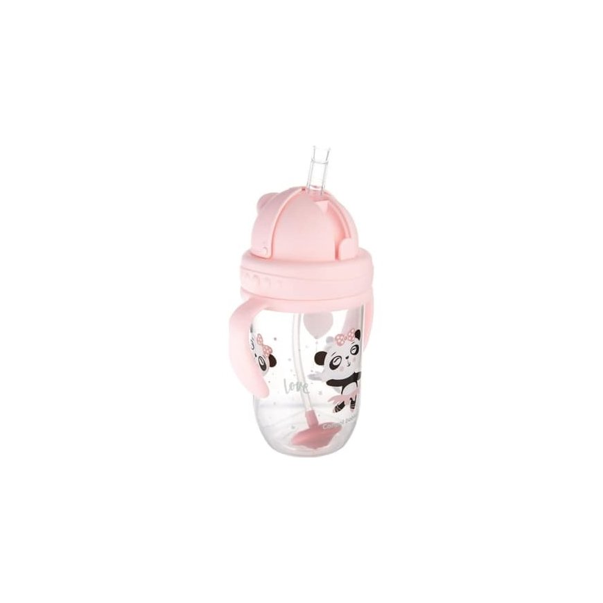 Canpolbabies CANPOL BABIES mittevoolav pudel koos kõrsikuga EXOTIC ANIMALS, 6 kuud +, 270ml, roosa, 56/606_pin – 2