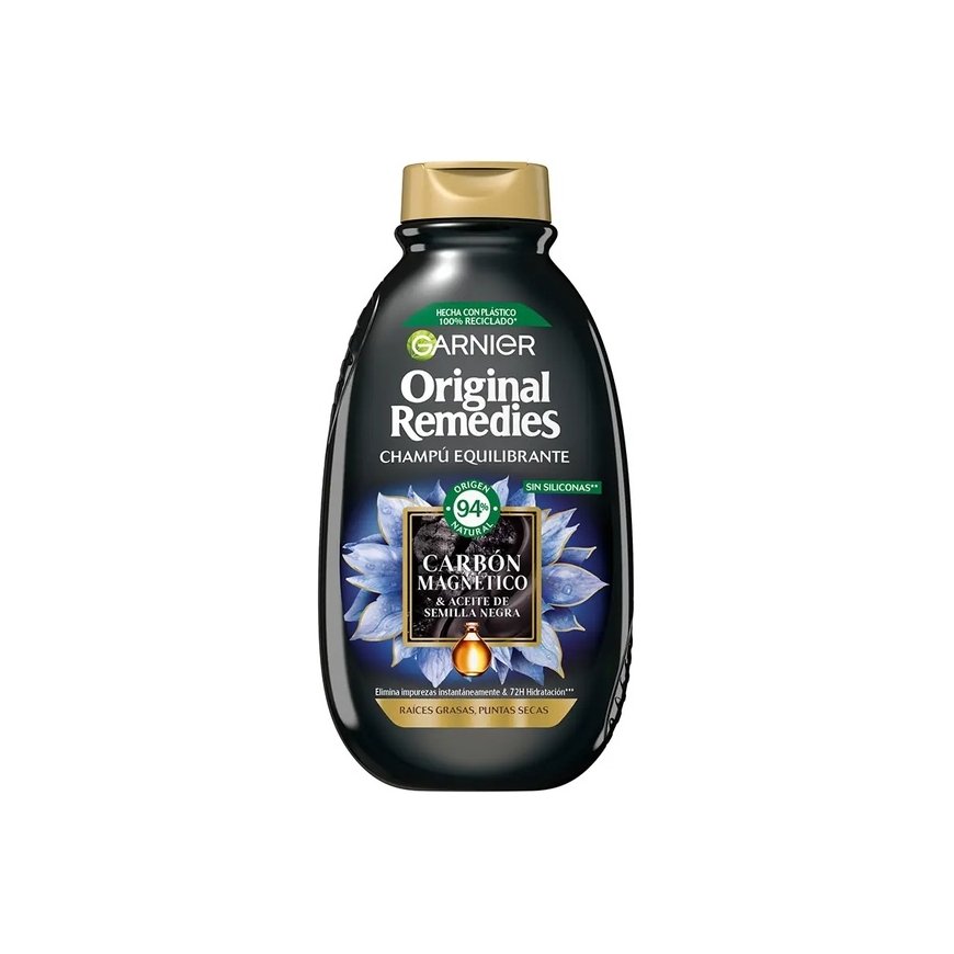 Garnier Original Remedies Magneettihiili Shampoo, 400 ml – 2