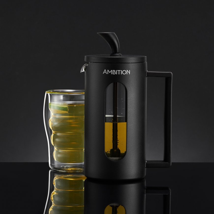Aaron teekannu ja kohvikannu seade, 350 ml, must, AMBITION