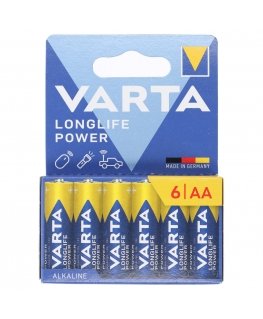 6 pcs R-06 R06 AA LR06 1.5 V VARTA Longlife Power rechargeable batteries