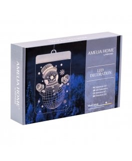 AmeliaHome LEDPL/AH/SNOWMAN/RECT/1PC