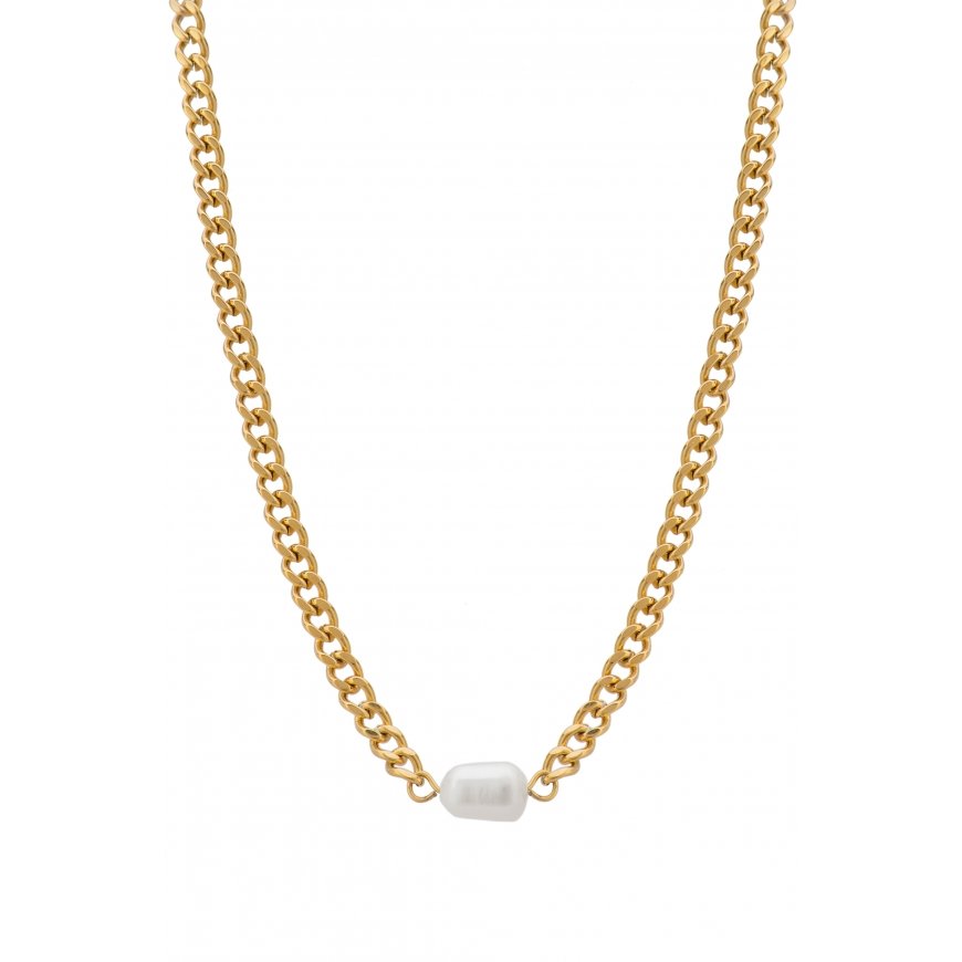 Elegant Gold-Plated Pendant with Freshwater Pearl VAAXP539
