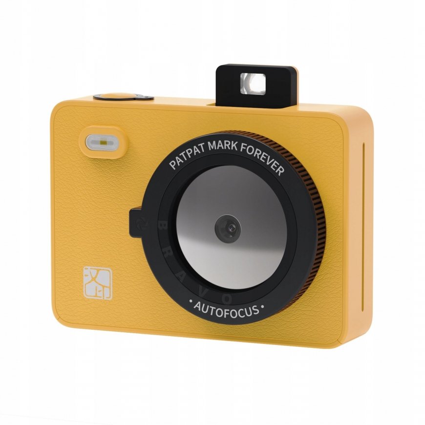 Impossible 2MP camera, instant printing, 300 DPI, Bluetooth, LED + cartridges / Hanin Z5s / yellow – 2