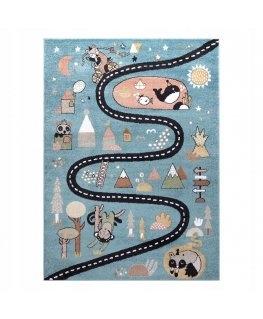 Blue Kilimēlis BEO ROUTE krāsa zila 80x150 Hakano