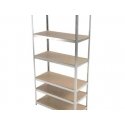 Pro Metal Shelf, 6 Shelves, 222 × 110 × 50, 175 kg, Galvanized Pro Metal Shelf, 6 Shelves, 222 × 110 × 50, 175 kg, Galvanized