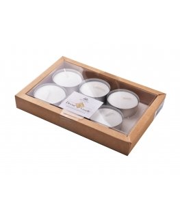 Арома Ди Рогито Mondex КОМПЛЕКТ ЧАШЕК С СВЕЧАМИ TEALIGHT MAX 6 ШТ белый
