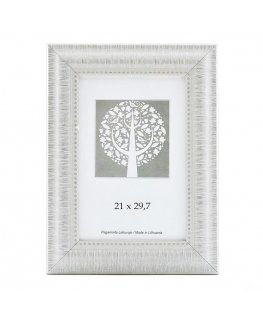 Savex Photo Frame, plastic, A4, 21x29.7 cm, white color.