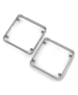 Plastic Frame - plastic frame for M5Stack module prototypes - gray - 2 pcs - M5Stack A119