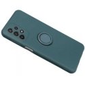 OEM SILICONE RING case designed for Samsung Galaxy A35 5G in green color.