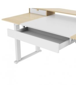 Spacetronik Electric Desk SPE-F121 White, Light Wood
