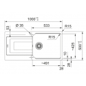 Franke UBG 611-100 Sink Stone Grey Franke UBG 611-100 Sink Stone Grey