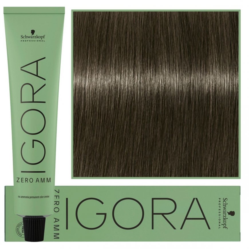 Schwarzkopf Professional Igora Zero Amm Juuksevärv 60ml - 6-23 | Tume Hallikas Matt Blond
