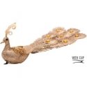 Saska Christmas DECORATIVE BIRD ON CLIP ORNAMENT Green Saska Christmas DECORATIVE BIRD ON CLIP ORNAMENT Green