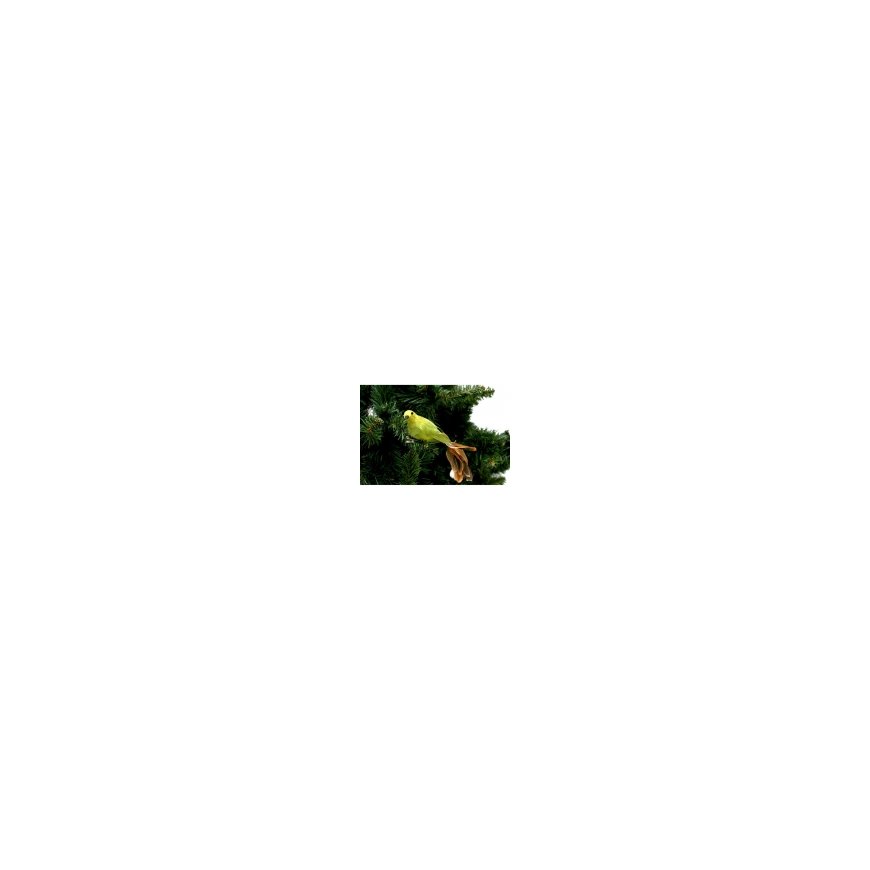 Saska Christmas DECORATIVE BIRD ON CLIP ORNAMENT Green – 2