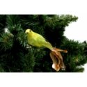 Saska Christmas DECORATIVE BIRD ON CLIP ORNAMENT Green Saska Christmas DECORATIVE BIRD ON CLIP ORNAMENT Green