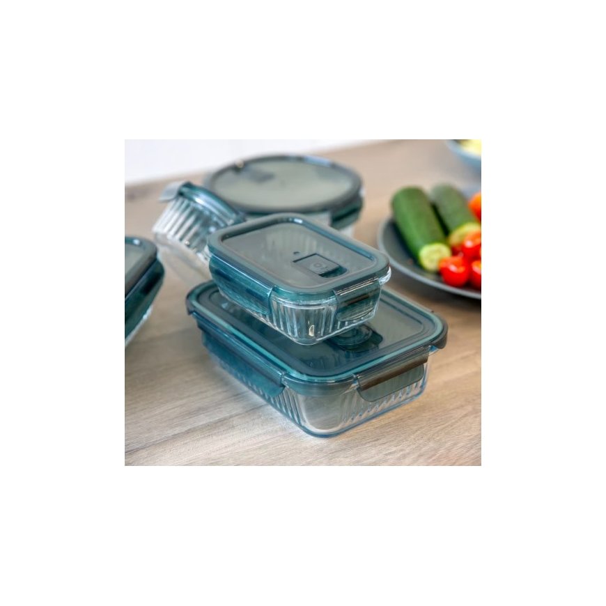 Stačiakampīga stikla pudele Rillet 1 l AMBITION