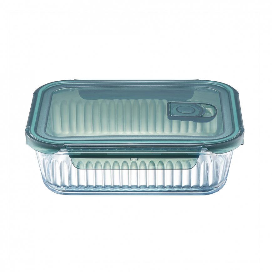 Rectangular Glass Container Rillet 1 L AMBITION – 2