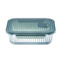 Rectangular Glass Container Rillet 1 L AMBITION Rectangular Glass Container Rillet 1 L AMBITION