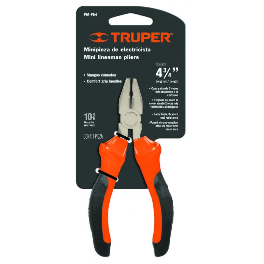 Mini combined extended replies. Total length 120mm. High quality and comfortable Truper®.
