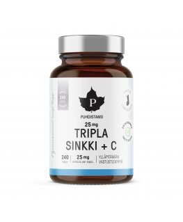 Puhdistamo Tripla Cinks 25 mg, 240 kapsulas