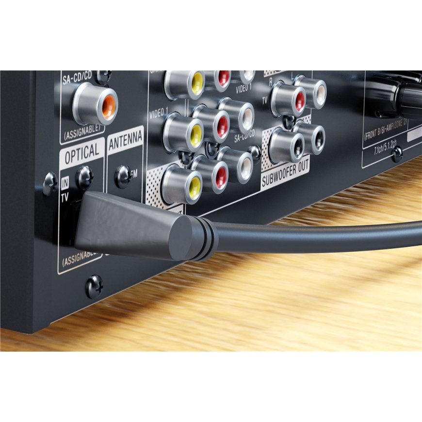 Goobay TOSLINK Cable Compartment 2-angled and Rotatable, 1m – 2