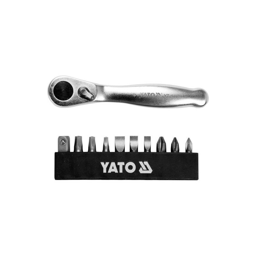 Yato YT-14390 ratchet wrench Chrome 11 pc(s) Stainless steel