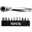 Yato YT-14390 räikkäväännin Kromi 11 kpl Ruostumaton teräs Yato YT-14390 räikkäväännin Kromi 11 kpl Ruostumaton teräs