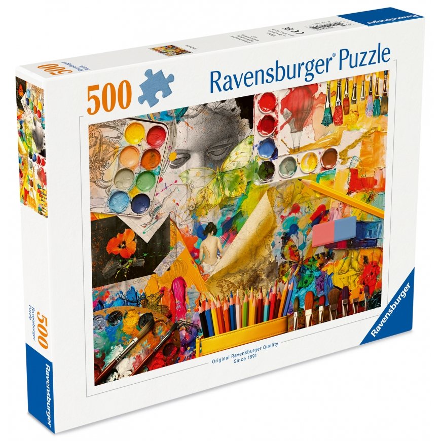Ravensburger puzle 500 tk: mākslas studija