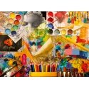 Ravensburger puzle 500 tk: mākslas studija Ravensburger puzle 500 tk: mākslas studija