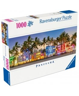 Ravensburger panorāmas puzle 1000 tk: pilsētas gaismas Ocean Drive´ā