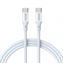 BWOO Cable USB-C - USB-C 2m 60W ABS + TPE white