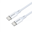 BWOO Cable USB-C - USB-C 2m 60W ABS + TPE white