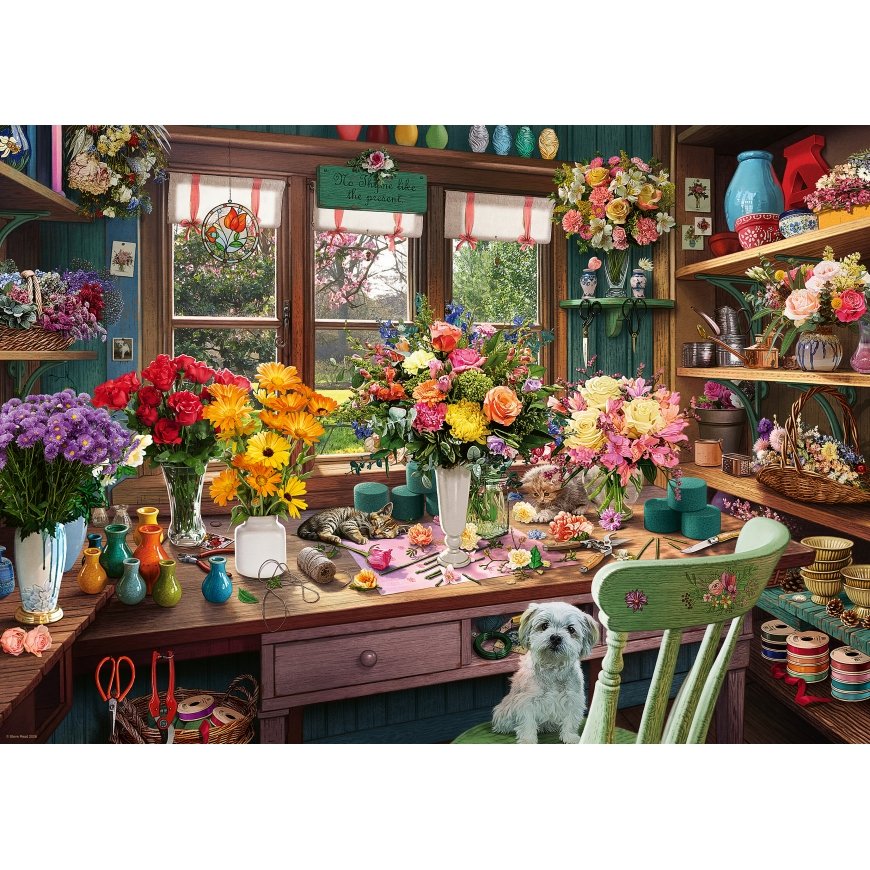 Ravensburger palapeli 1000 kpl: puutarhatupa – 2
