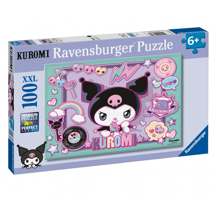Ravensburger dėlionė 100 vnt: Hello Kitty Kuromi ir draugai