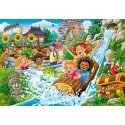 Ravensburger pusle 2x24 tk: lõbustuspark Ravensburger pusle 2x24 tk: lõbustuspark