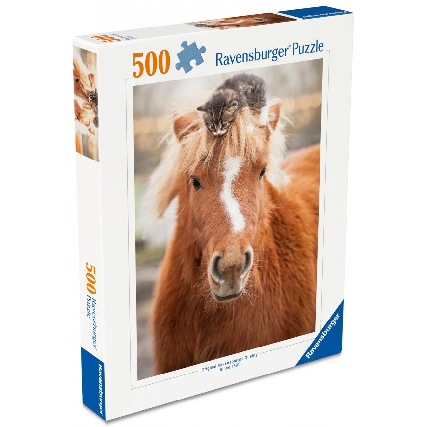 Ravensburger 500 gab. puzles: ponijs un