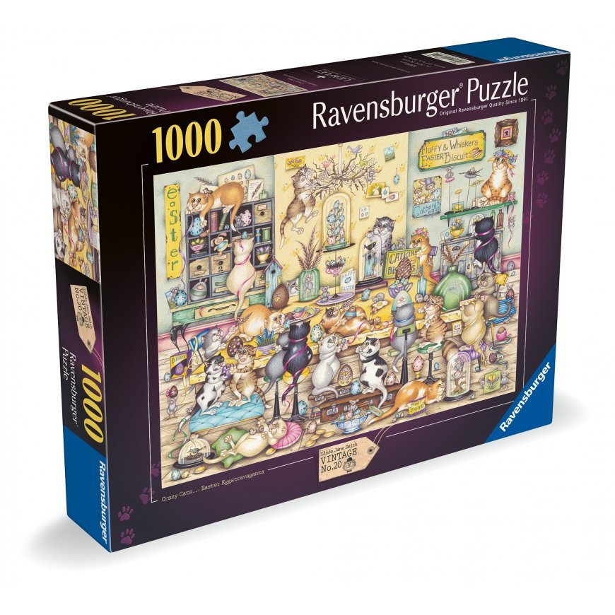 Ravensburger palapeli 1000 kpl: kissojen pääsiäinen